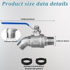 304 Stainless Steel 3 4  Garden Hose Bib  Heavy Duty Outdoor Spigot  3 4inch