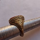 Very Rare Ancient Amazing Ring Bronze Antique Engraved Authentic Genuine
