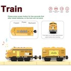 Yellow Rc Motorized Train For Wooden Tracks Sound Lights Compatible With Thomas