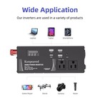 500w Power Inverter Dc 12v To 110v Car Charger Converter With Dual Usb Ports    