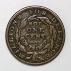 1837 Hard Times Token Millions For Defence Not One Cent For Tribute