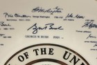 Great Seal Of The United States - Presidents Of The U s  Signature Plate 2001