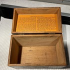 Antique Veedol Gas Oil Station Sales Wooden Record System Filing Box Veedol-ize