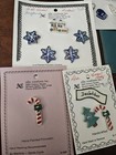 Mill Hill Albe Creations Ceramic Button Lot Of 18 -  Christmas Winter Bundle