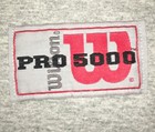 Vtg Wilson Pro 5000 T Shirt Rare Tee 90 s Patch Script Spellout Logo Football 