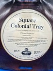 Sudberry House Needlepoint Wood Display serving Tray  12    X 12   