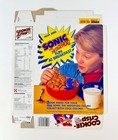 Vintage 1993 Ralston Cookie Crisp Cereal Box Sega Sonic Hedgehog Figure Premium