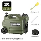 7 4 Gallon Water Jug Portable Camping Water Container With Wheels Handle Spigot