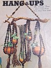 Plant Pot Hangers Holders Macrame Pattern H-213 Hang Ups Vtg 70s Garden Booklet