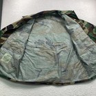 Vintage Us Army Bdu Shirt Men Large Short Woodland Camouflage Combat Coat 1982
