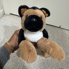 Fao Schwarz German Shepherd Realistic Puppy Dog Plush Stuffed Animal Toy