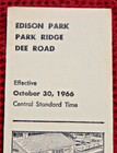 1966 C nw Railway Edison Park Dee Road Park Ridge Railroad 1st Edition Timetable