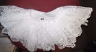 Nwot 2 Layer Dance Ballet Scallop Hem Skirt White Lace Girls Sm med  18 Retail