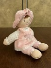 Gund My First Dolly Lovey Brunette Stuffed Baby Doll Soft Plush Pink 12  Lovey Z