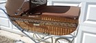 Giuseppe Perego Baby Carriage Vintage Milano Italy Bassinet Wicker Stroller