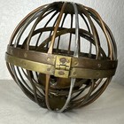 Vintage Brass Copper Metal Gimbaled Gyroscopic Castle Nautical Oil Lantern Light