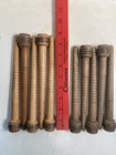 Wood Bobbins Spools Industrial Style Spindles 8  And 8 75  Wooden Quills Lot-10