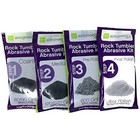Rock Tumbler Grit And Polish Kit 1 Batch 4 Step Silicon Carbide Aluminum Oxide