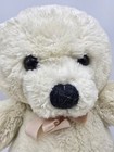 Vintage 1979 Dakin Cuddles Teddy Bear White Plush 13 Inch Lovey Stuffed Animal
