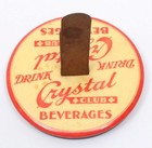 Vintage Crystal Club Beverages Celluloid Menu Holder Parisian Novelty Chicago