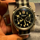 Montblanc Timewalker Quartz Chronograph Watch 42mm Black Dial Nato Nylon Strap