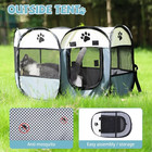 Portable Pet Playpen Foldable Exercise Play Pen Tent Kennel Crate For Puppy Dog