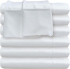 Twin Flat Sheets Only - 6 Pack Bulk White Sheets For Massage Table  Hospital Bed