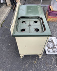 Antique Art Deco Green Marble Marbleized Porcelain 1930 s Magic Chef Gas Stove