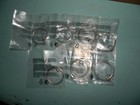 West Elm Double Loop Curtain Rings  set Of 7   Brushed Nickel Large