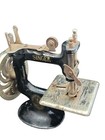 Antique Singer Sewing Machine Miniature Model Child s Toy W  Moving Wheel Shaft