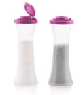 Tupperware Large Hourglass Salt And Pepper Shakers Set New -magenta- New