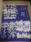48 Piece Set  Vintage Corsage Bouquet Flowers  Millinery Orchids   Pearl Sprays