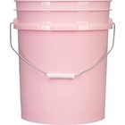 5 Gallon Food Grade Bpa Free Pink Buckets With Screw On Lids  pack Of 2 