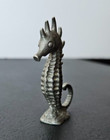 Seahorse Pewter Figure   Decoration  Signed On Bottom R s  2 1 2 Inches Tall 