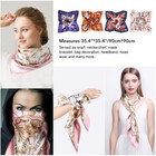 3-12 Pcs Womens Silk Feel Satin Hijab Scarves Square Shawl Wraps Scarf 35 x35 