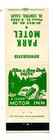 Park Motel Matchbook Matchcover - El Centro  California