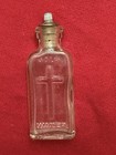 Antique Holy Water Bottle Complete With The Original Silver Plated Holder 