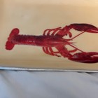 Pewter Lobster Serving Tray Seafood Platter - Unmarked Heavy  Made In India   I1
