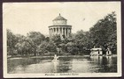 Austria Poland 1918 Ww1    garden    Military Postcard Warsaw    pferdedepot 124   