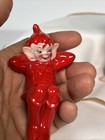 Pair Of Gilner Pixie Elf Christmas Ceramic Figurine 1950s Mcm Vintage Decor 9