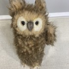 Hansa Brown Owl Young Owl 2004 Stuffed Owl 9  Swivel Head
