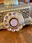 Vintage Onyx Monarch Brass Rotary Dial French Style Telephone  Working