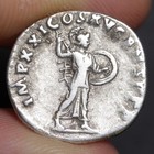 Emperor Domitian Denarius 90ad Ancient Roman Empire Silver Coin Minerva Vf Rome