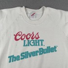 Vtg Jerzees M Sweatshirt Coors Light Silver Bullet Beer Winter Park Course Made