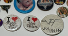 Vintage Lot Of 25 1980s Van Halen Pinback Button Pin 1984 Conert David Lee Roth