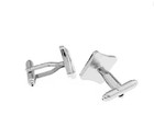 Fleur De Lis Flower Enamel Stainless Steel Cuff Links Dress Shirt Cufflinks