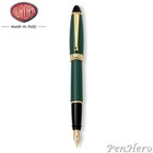 Aurora Ipsilon Green Fountain Pen Fine Nib B11-v-f