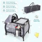 4 In 1 Portable Baby Nursery Center W  Detachable Bassinet Changing Table