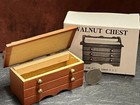Dollhouse Miniature Vintage Concord Blanket Chest Walnut 1 12 One Inch Scale C54