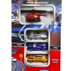 Super Parking Garage Playset Metal Cars Helicopter Educational Toy